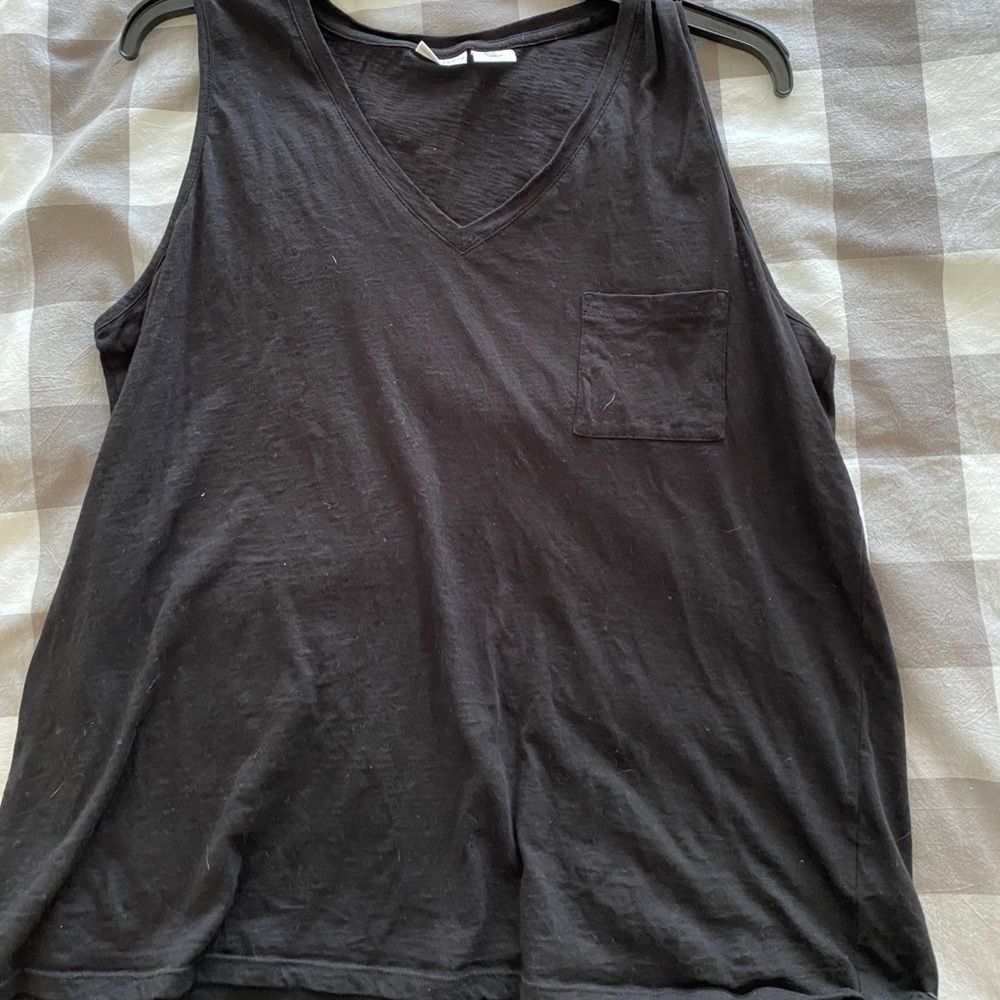Black tank top